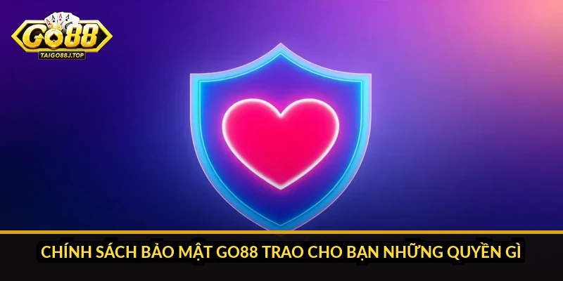 Chính Sách Bảo Mật Go88: Quyền Của Bạn Với Dữ Liệu Cá Nhân Chính sách bảo mật Go88 trao cho bạn những quyền gì